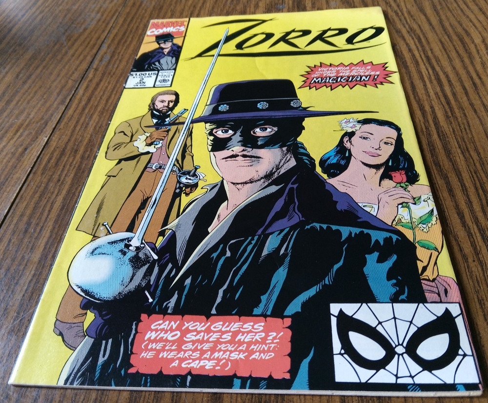 Zorro #2 January 1991 Marvel Comics